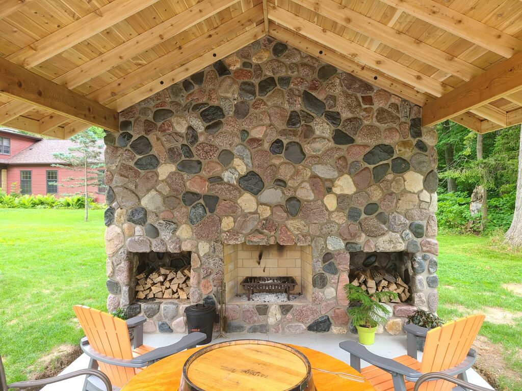Outdoor Fireplace Canopy